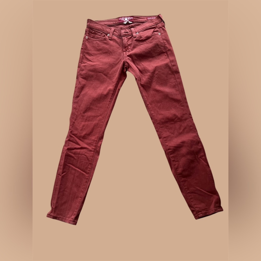 LUCKY BRAND, Charlie Skinny Women's Rust Jeans